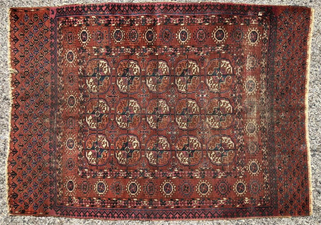 3'2 x 4'4 Carpet Bokhara Style Handmade Oriental (1 of 8)