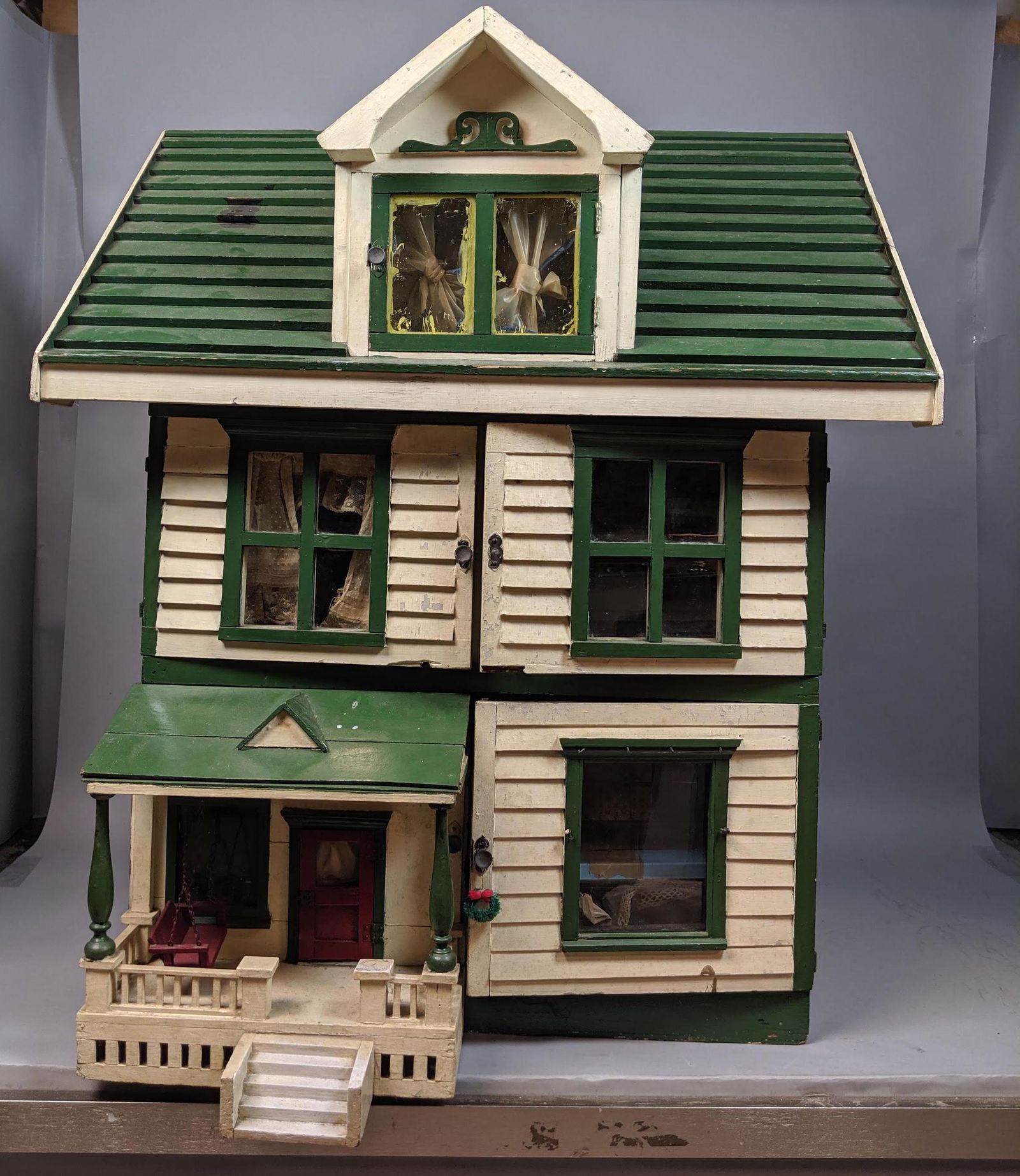 antique wooden doll house