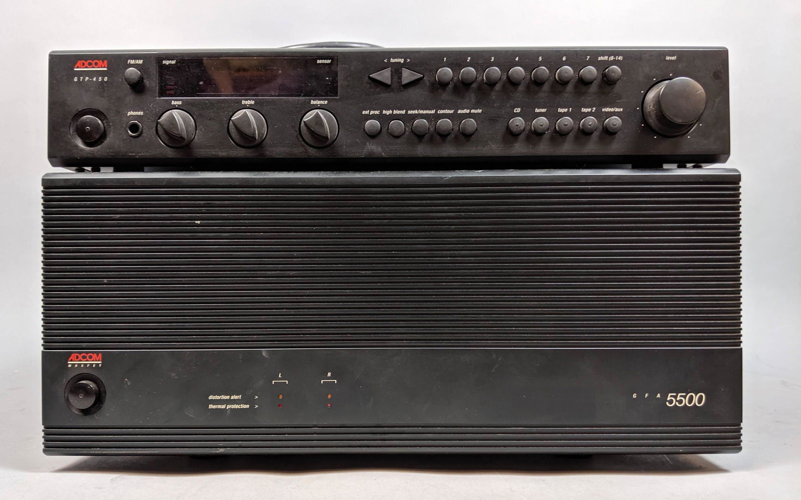 2pc ADCOM Tuner and Amp. GTP-450 Tuner. GFA 5500 (1 of 12)