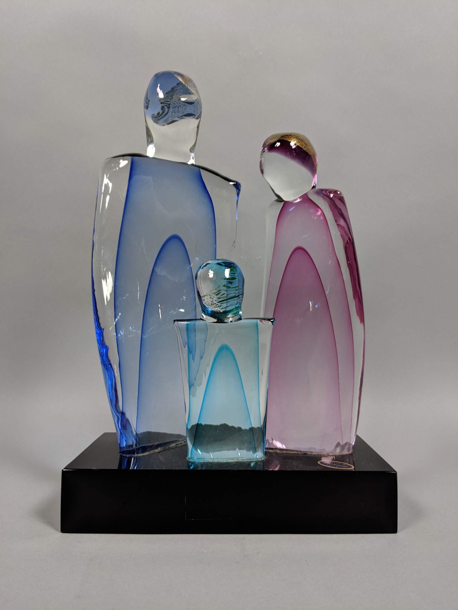 Murano Italian Art Glass Figural Sculpture. Three (1 of 8)