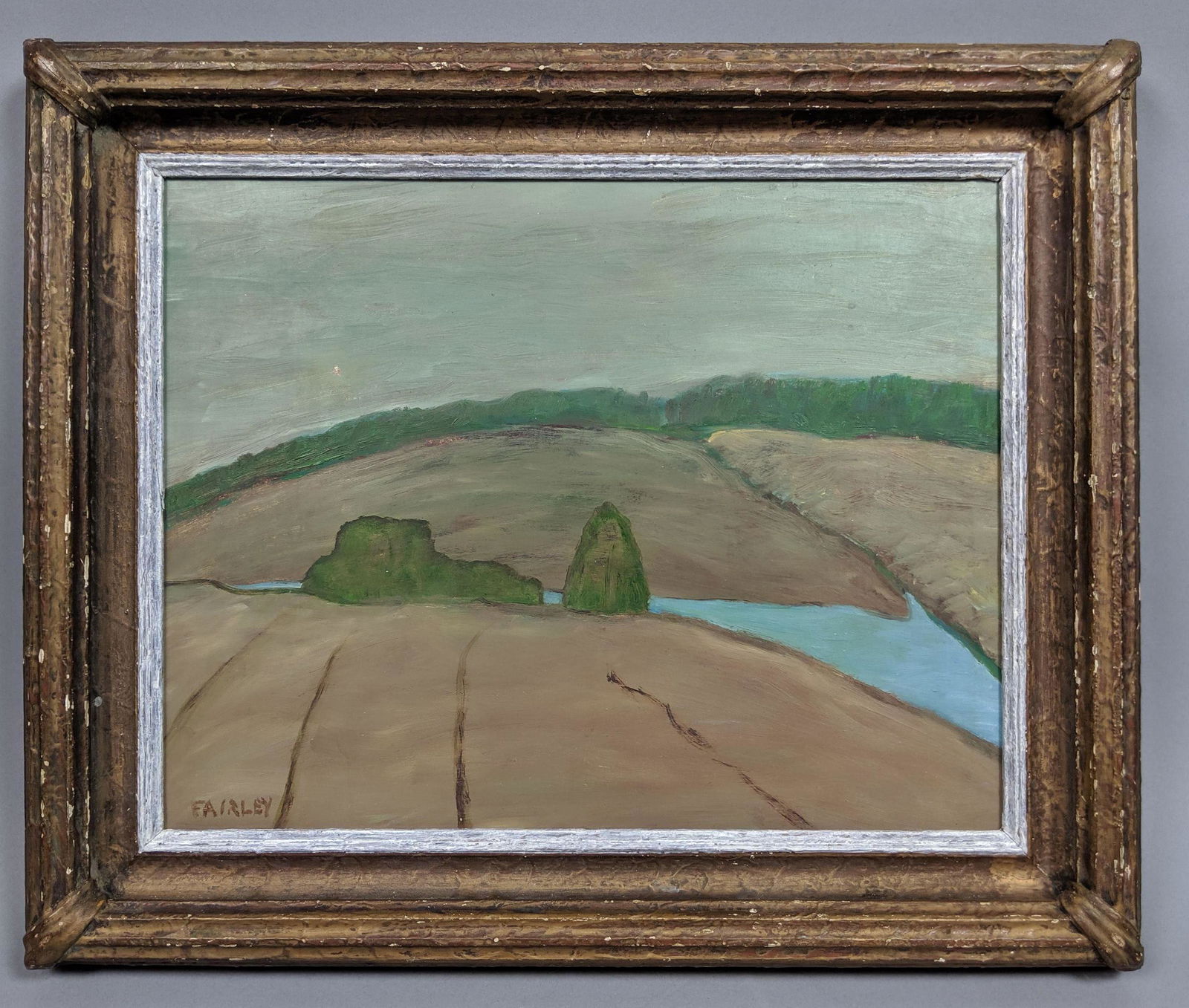 BARKER FAIRLEY Modernist Landscape Painting. "Flo (1 of 8)