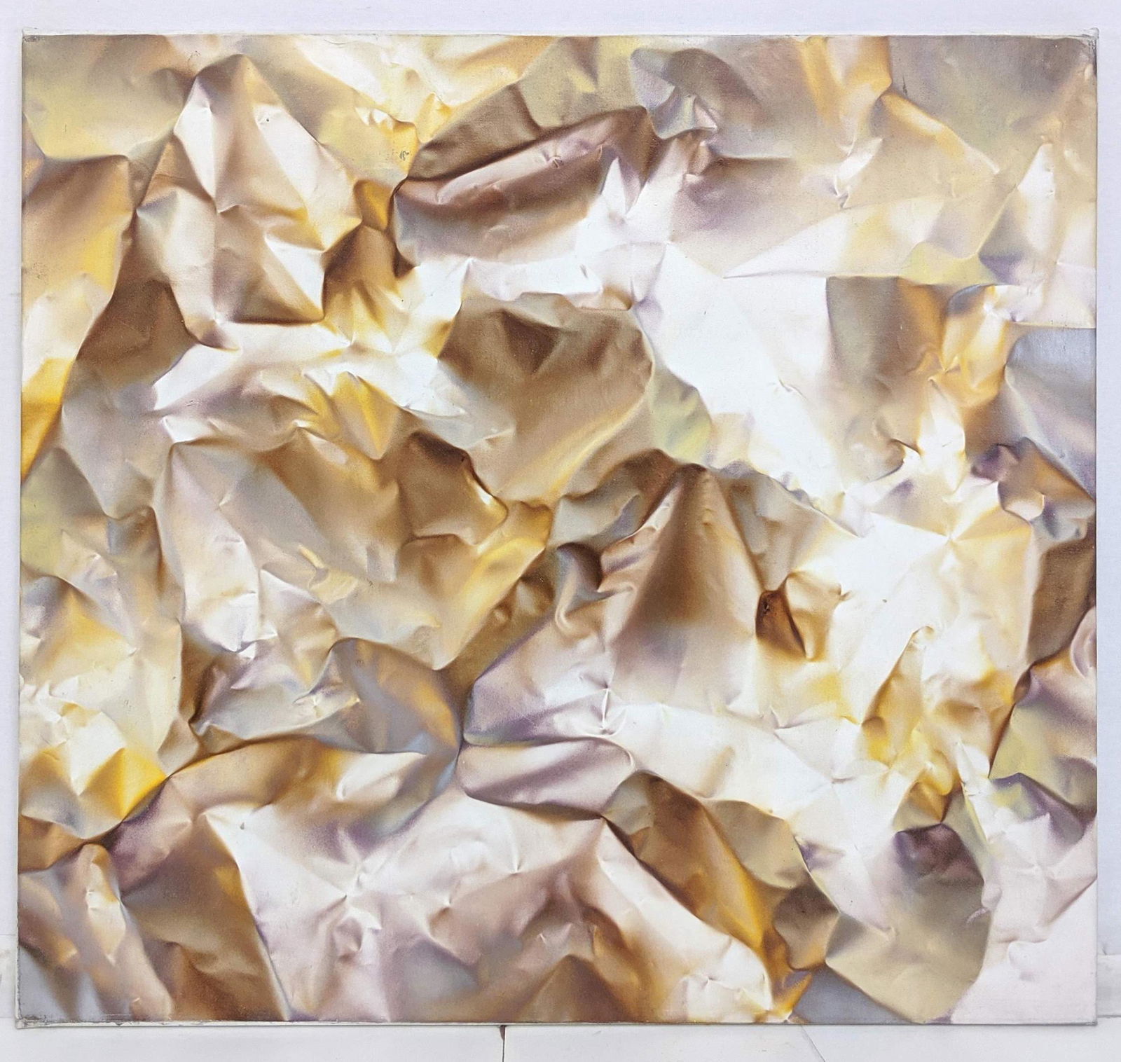 PAUL KANE 78 Abstract Painting. Image of crumbled (1 of 8)