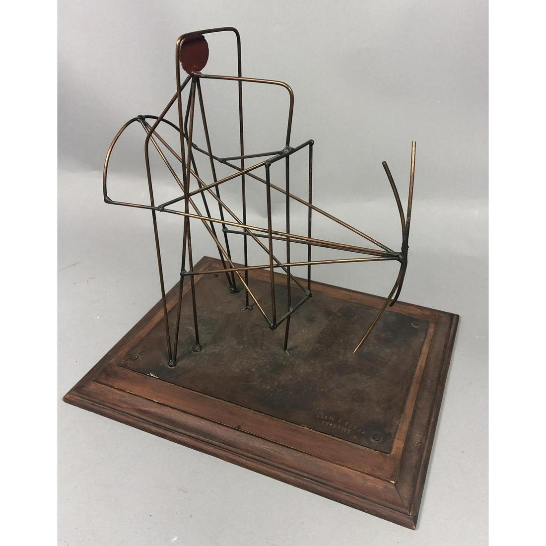 ANCIL TERRY Brutalist Copper Rod Modernist Sculpt (1 of 10)