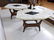 3pc American Walnut Terrazzo Table Set. Inlaid Ma - 10