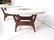 3pc American Walnut Terrazzo Table Set. Inlaid Ma - 7
