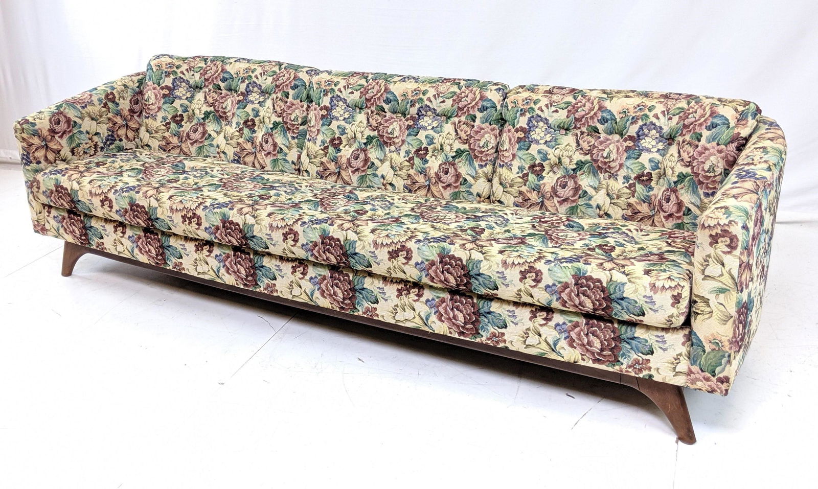 American Modern Floral Upholstery Couch Sofa. Tap (1 of 9)