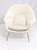 Eero Saarinen Womb Lounge Chair. Swivel. Off whi - 2