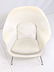 Eero Saarinen Womb Lounge Chair. Swivel. Off whi - 3