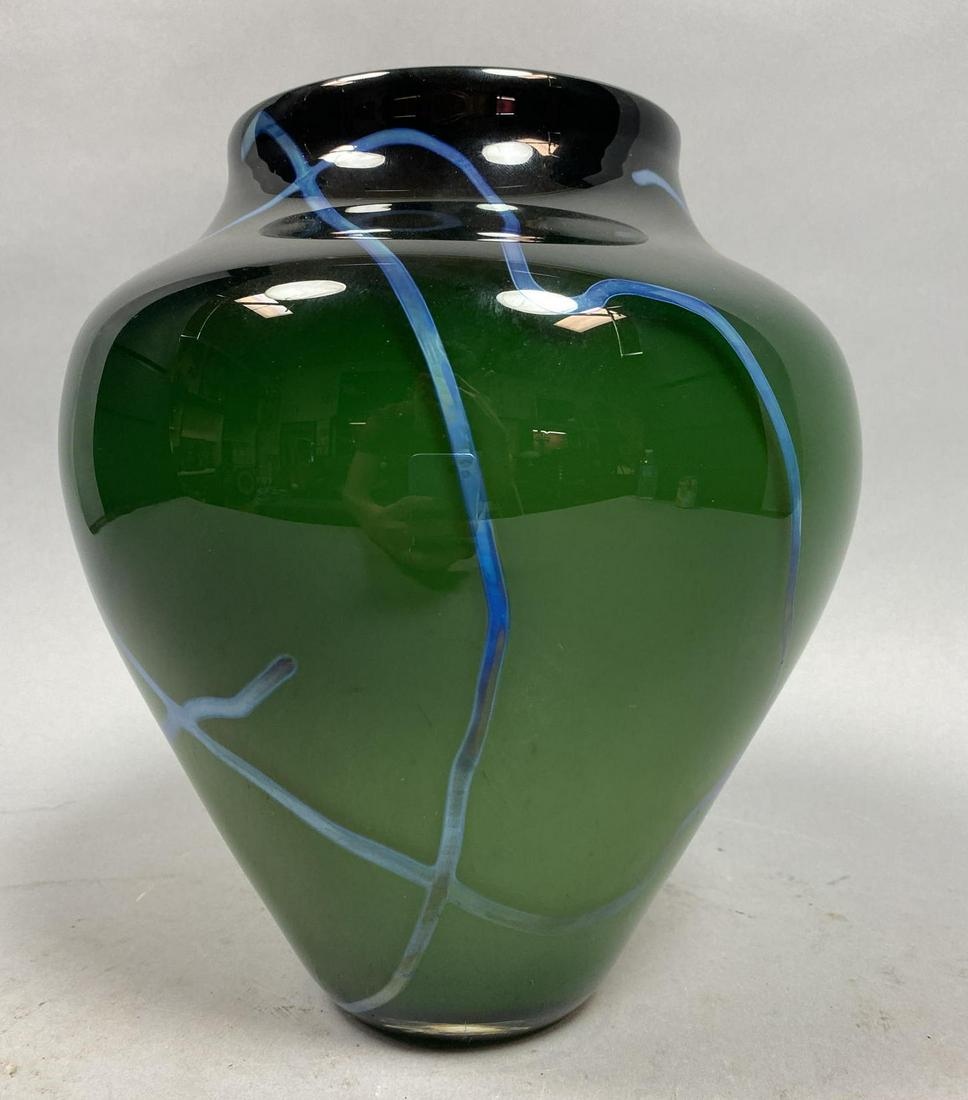 MICHAEL KOHN STUDIOS Art Glass Vase. American Art (1 of 6)