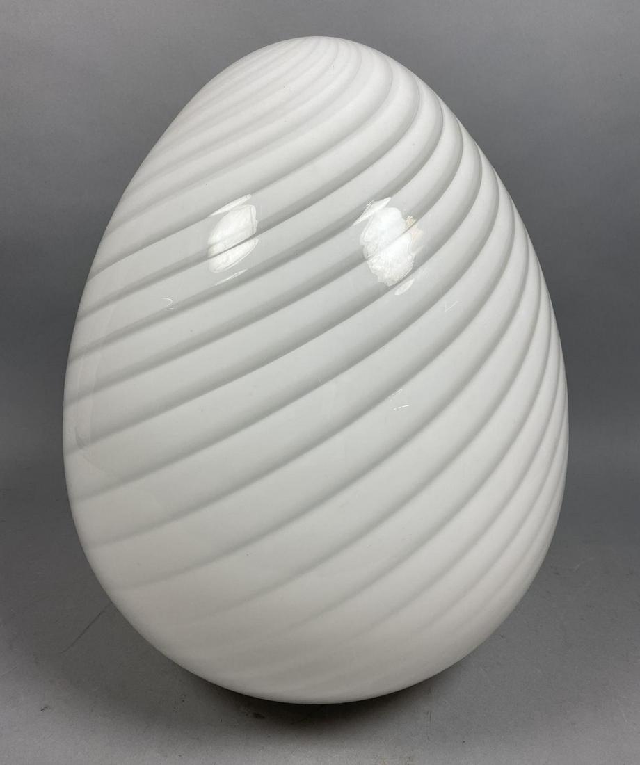 Large VETRI Art Glass Egg Table Lamp. Internal sw (1 of 8)