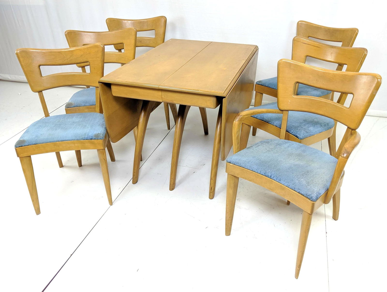 7pc HEYWOOD WAKEFIELD Dining Set. Table. 6 Arm Ch (1 of 16)