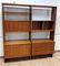 Danish Teak Wall Cabinet Unit. Room Divider Shelf