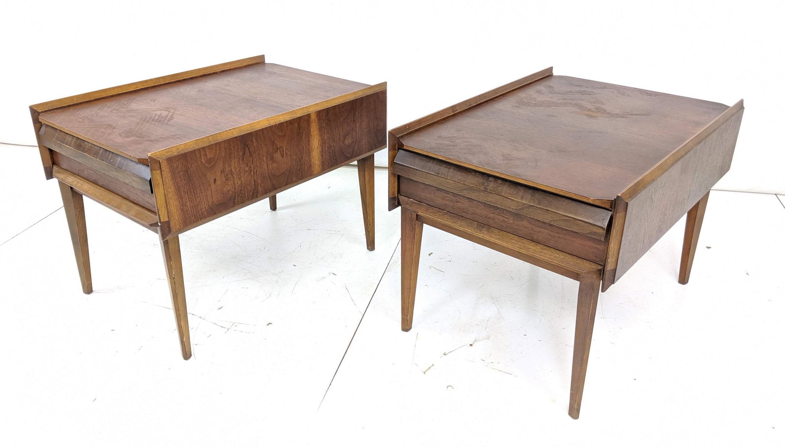 Pr American Modern LANE Night Stands End Tables. Tapere (1 of 8)