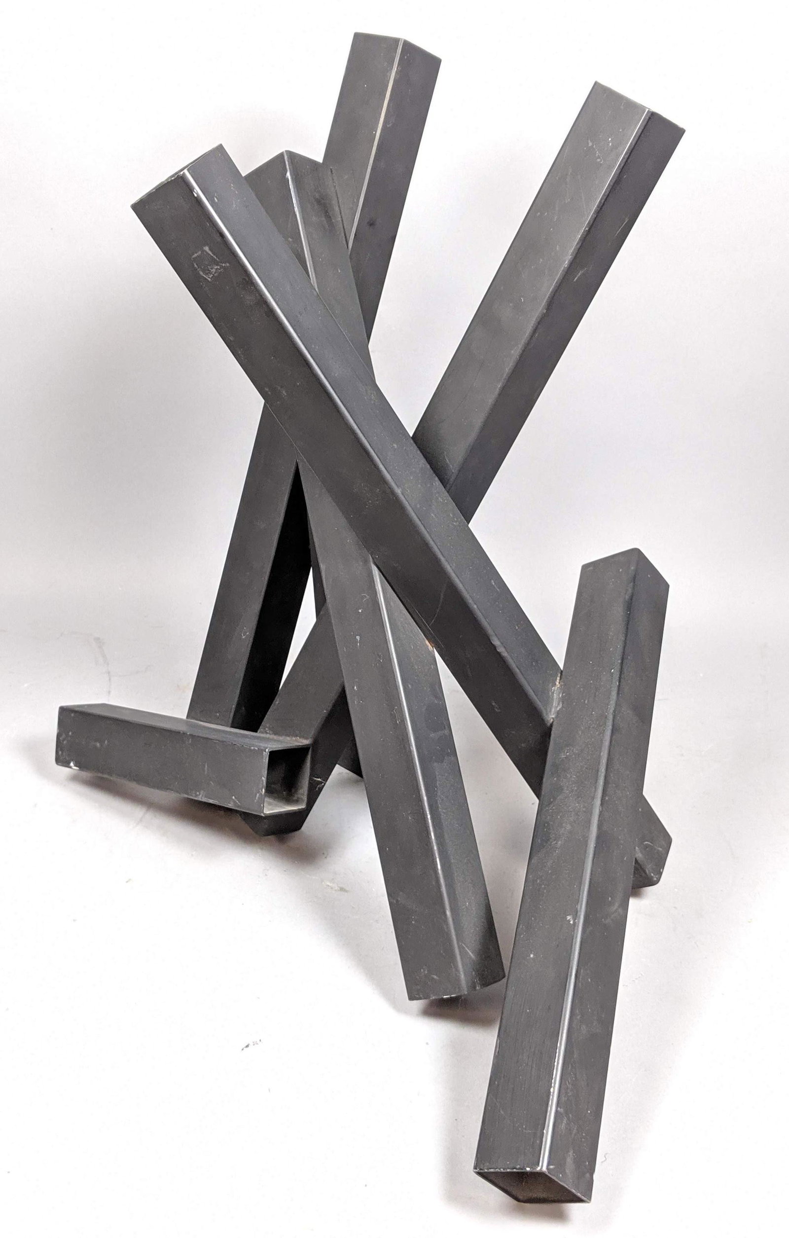 TONY ROSENTHAL Black Hollow Steel Tube Sculpture. Signe (1 of 8)