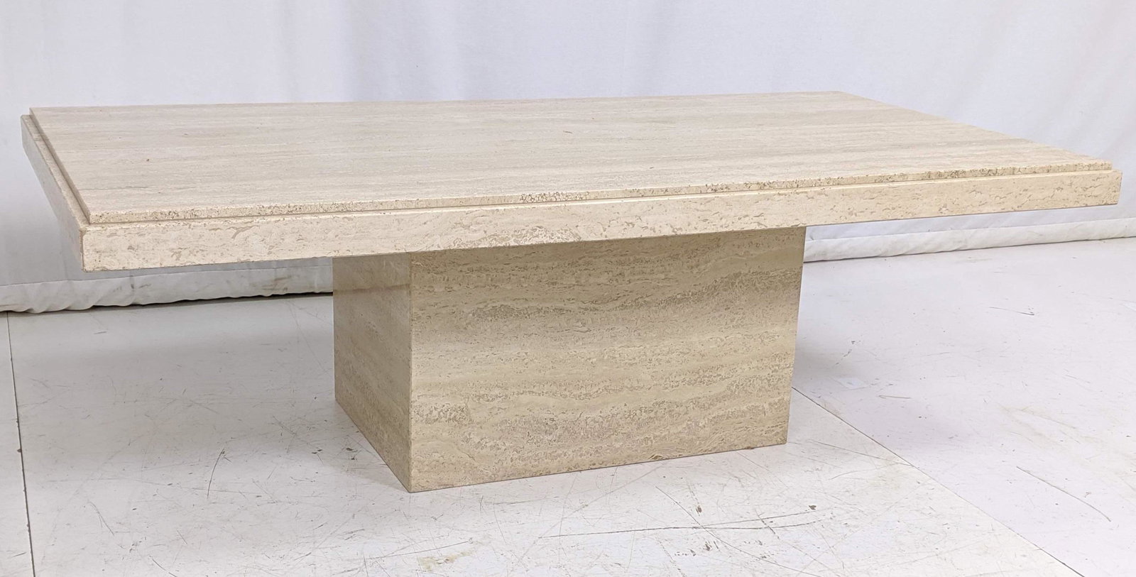 Modern Decorator Polished Travertine Coffee Table. Simp (1 of 7)