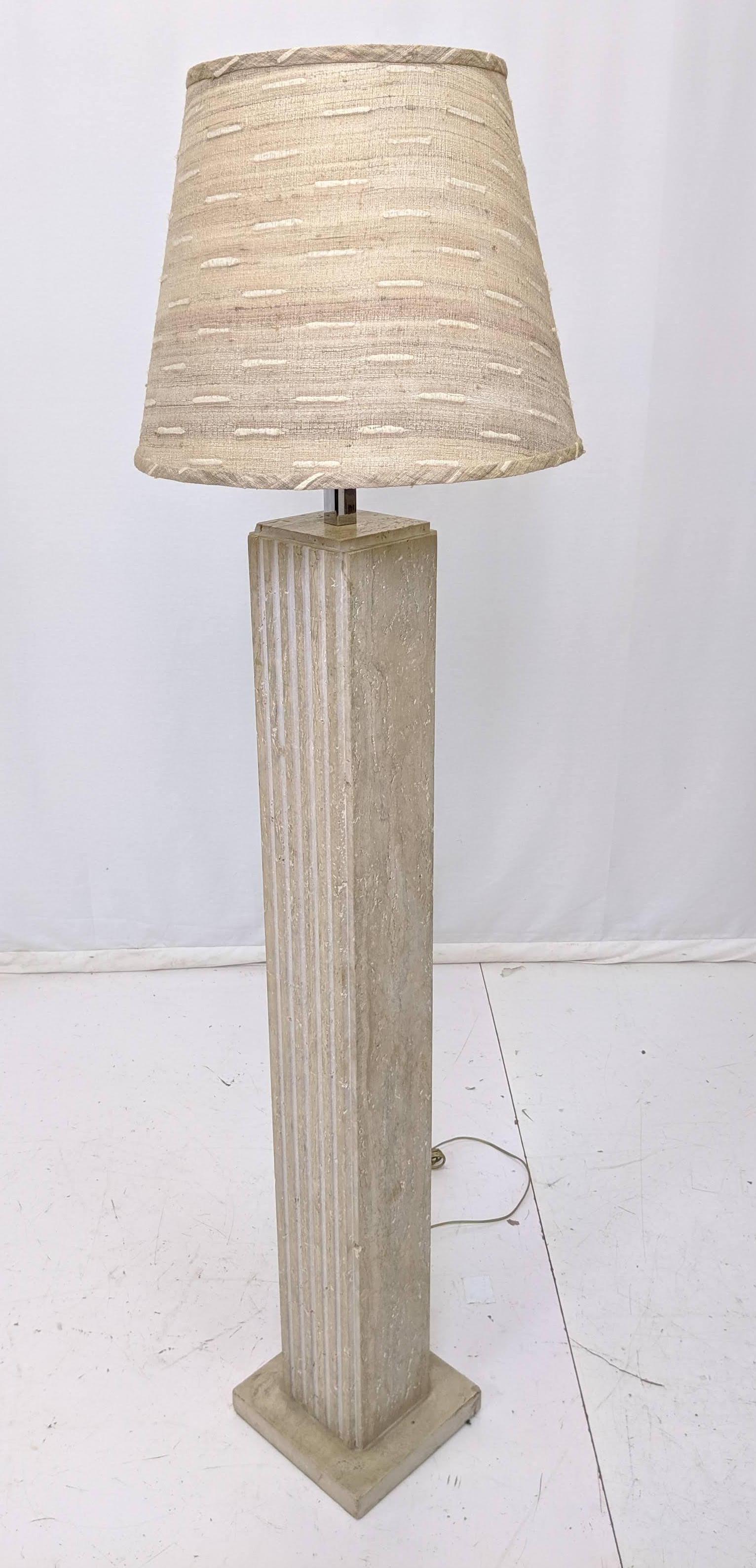 Decorator Tall Travertine Marble Square Column Floor La (1 of 9)