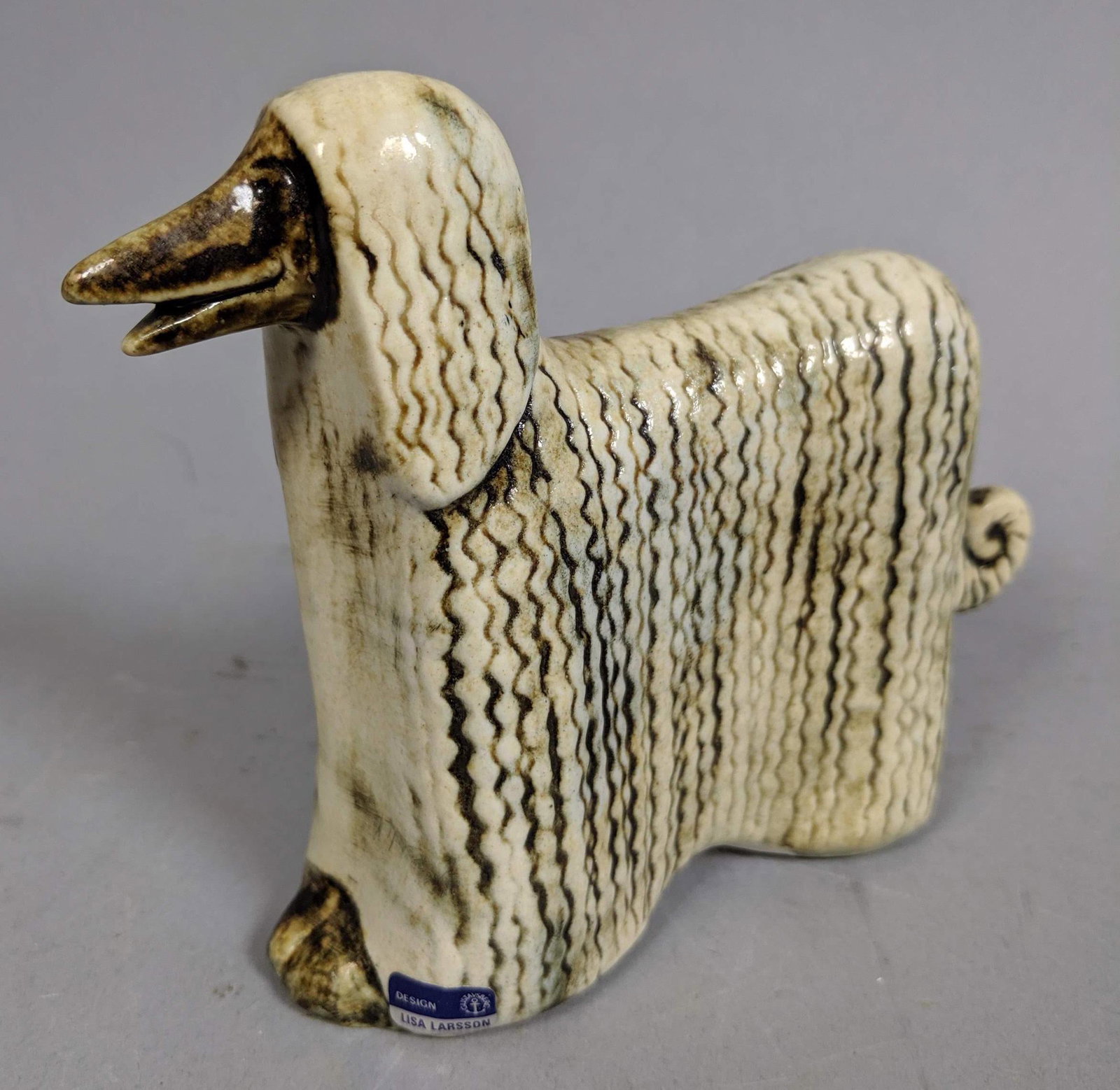 LISA LARSON for GUSTAVSBERG Sweden Afghan Figure. Glaze (1 of 11)