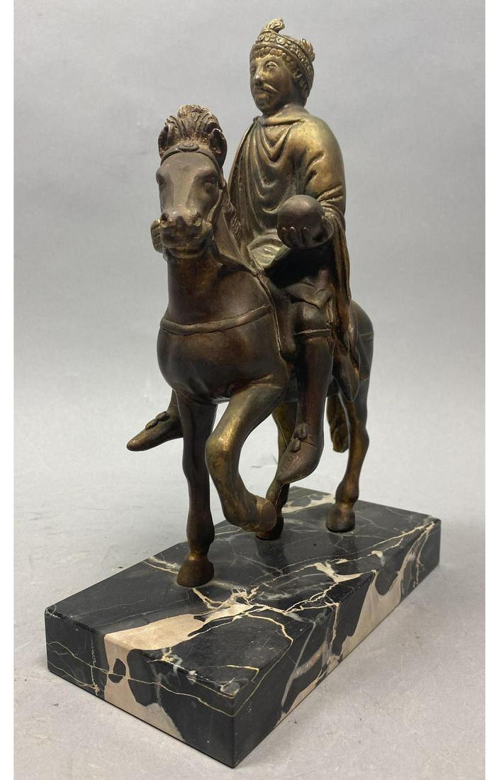 KARL de GROBE Gilt Bronze Equestrian Statue Sculpture. (1 of 10)