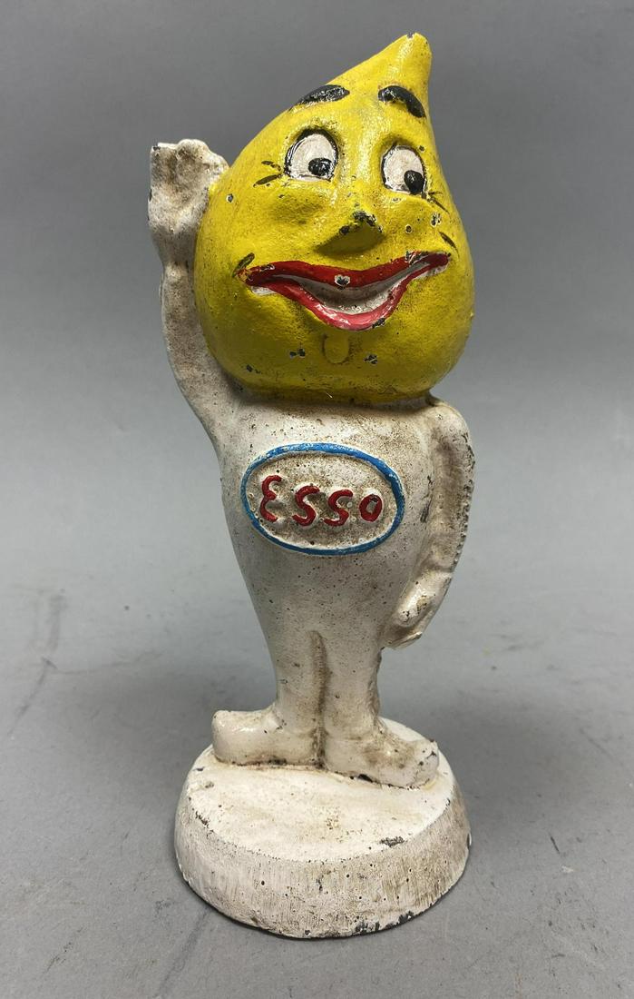ESSO Painted Cast Metal Vintage Bank. Advertising. Mark (1 of 8)