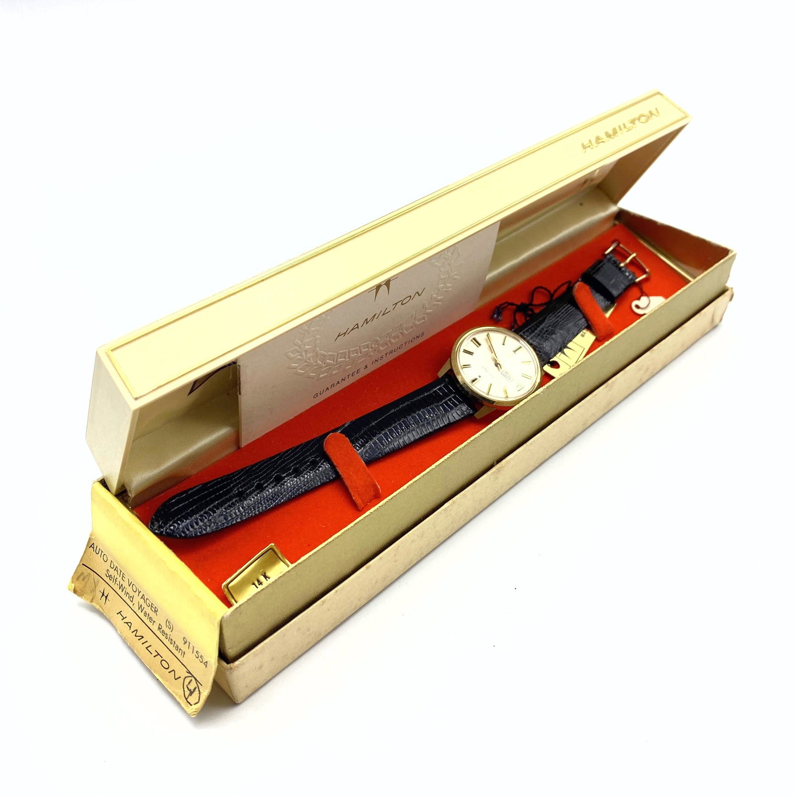 HAMILTON 14K Gold Men's Watch. "Voyager". Automatic Dat (1 of 8)