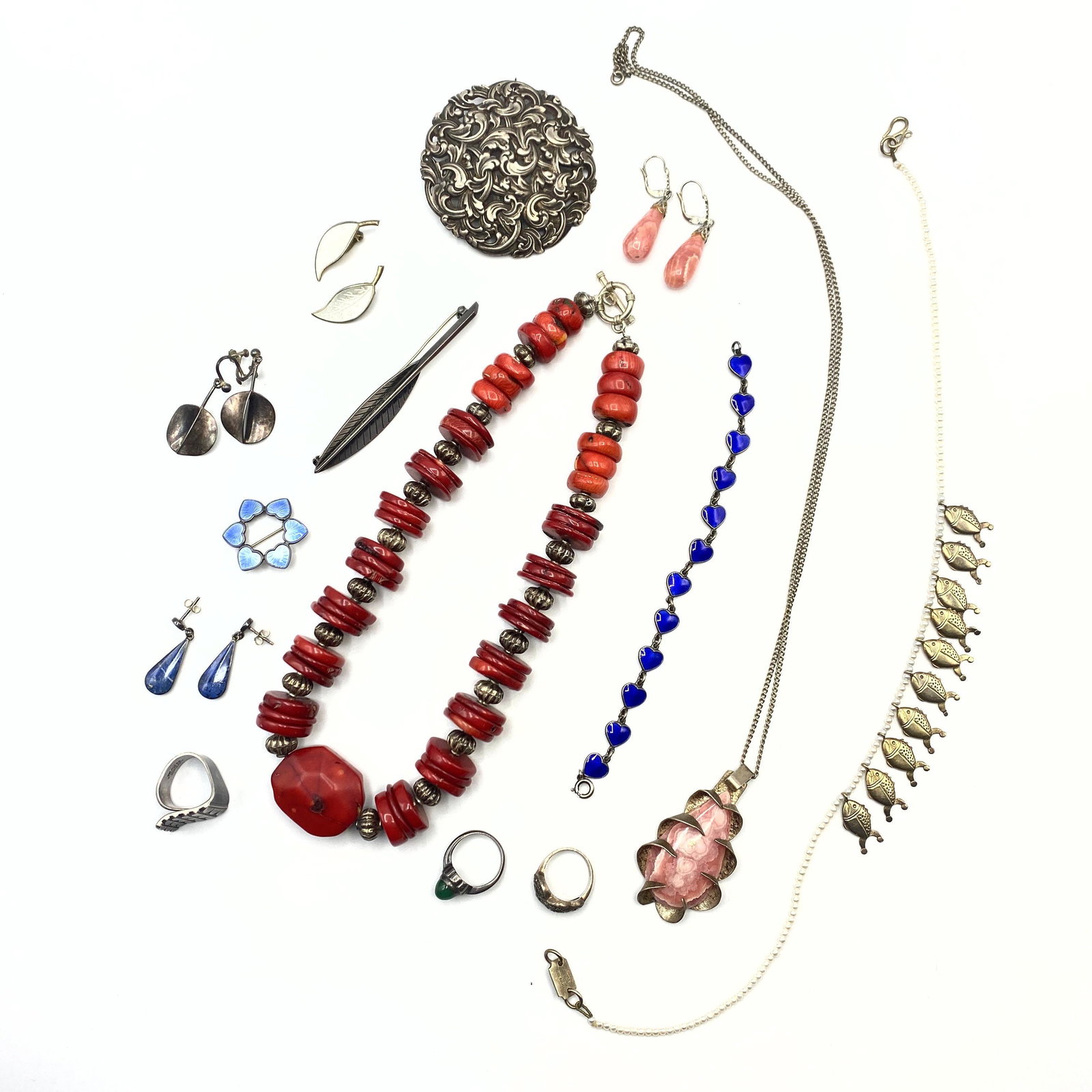18pc Contemporary Studio Jewelry. Some Modernist. ANNA (1 of 20)