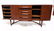 Danish Teak Tall Credenza Sideboard. Raised on legs wit - 3