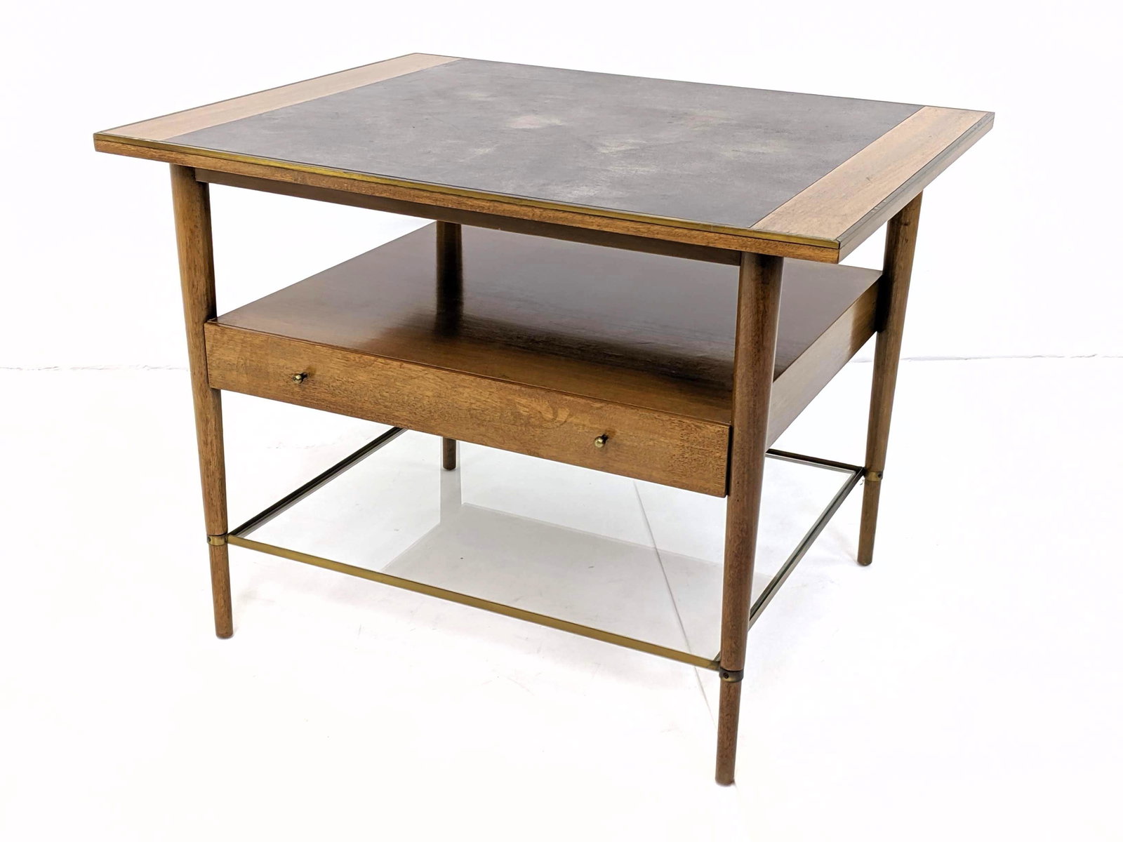 PAUL McCOBB Modernist Side End Table. Large Size. Inset (1 of 8)