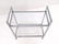 Square Tube Frame Chrome 7 Glass Rolling Serving Cart. - 3