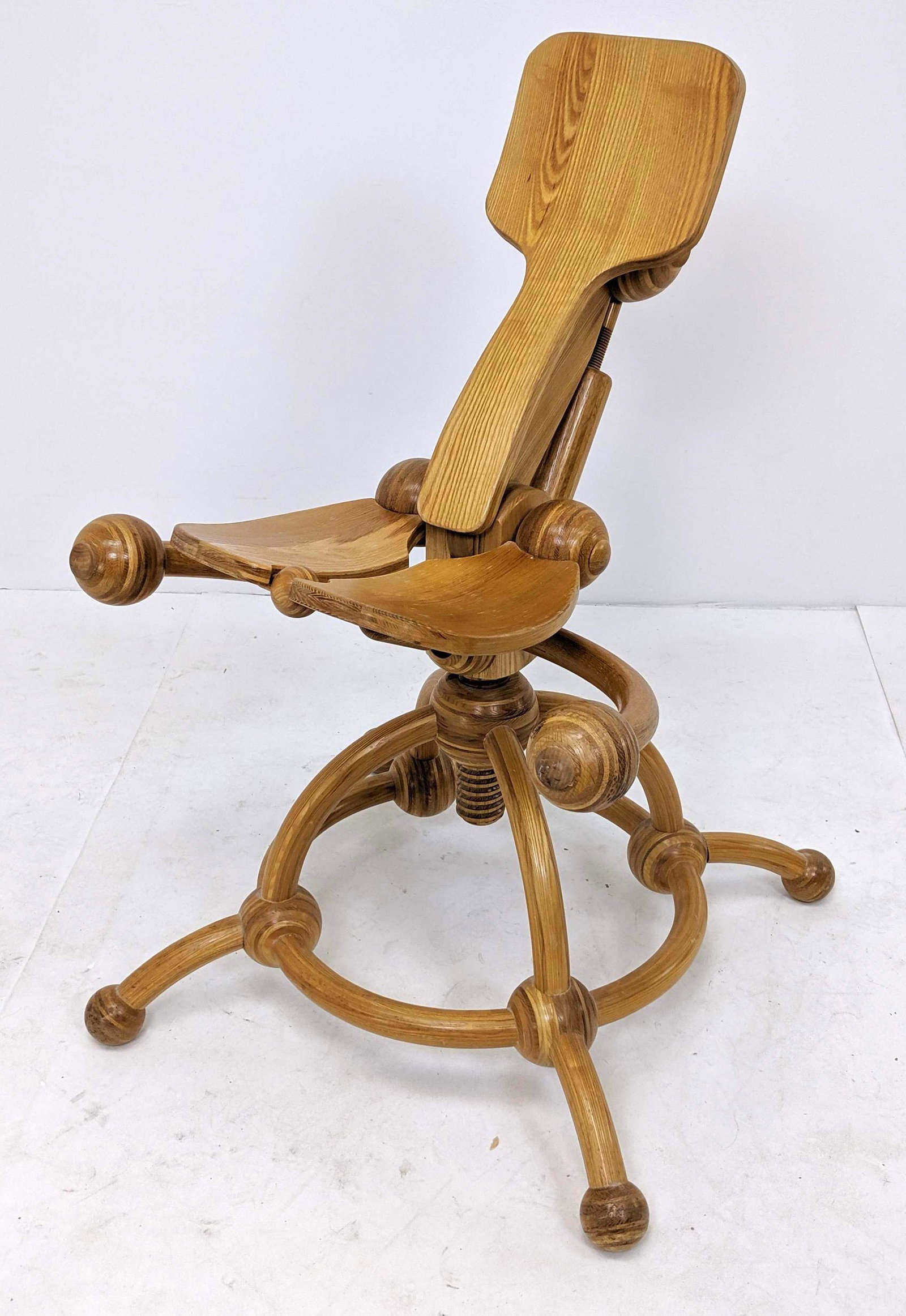 Studio Woodworker Laminated Plywood Chair. Post Modern (1 of 8)