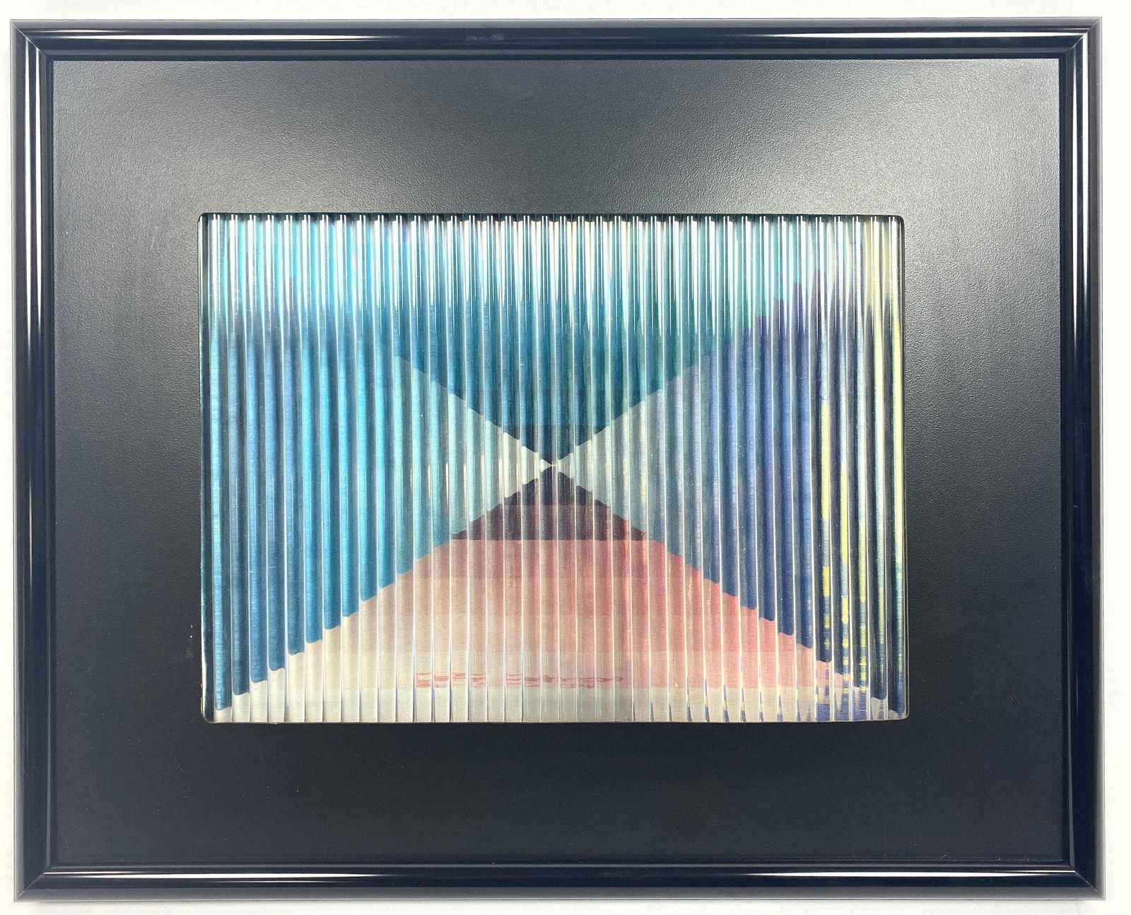 JEFF JOHNSON Crystal Kinetics Op Art Dimensional Print. (1 of 7)