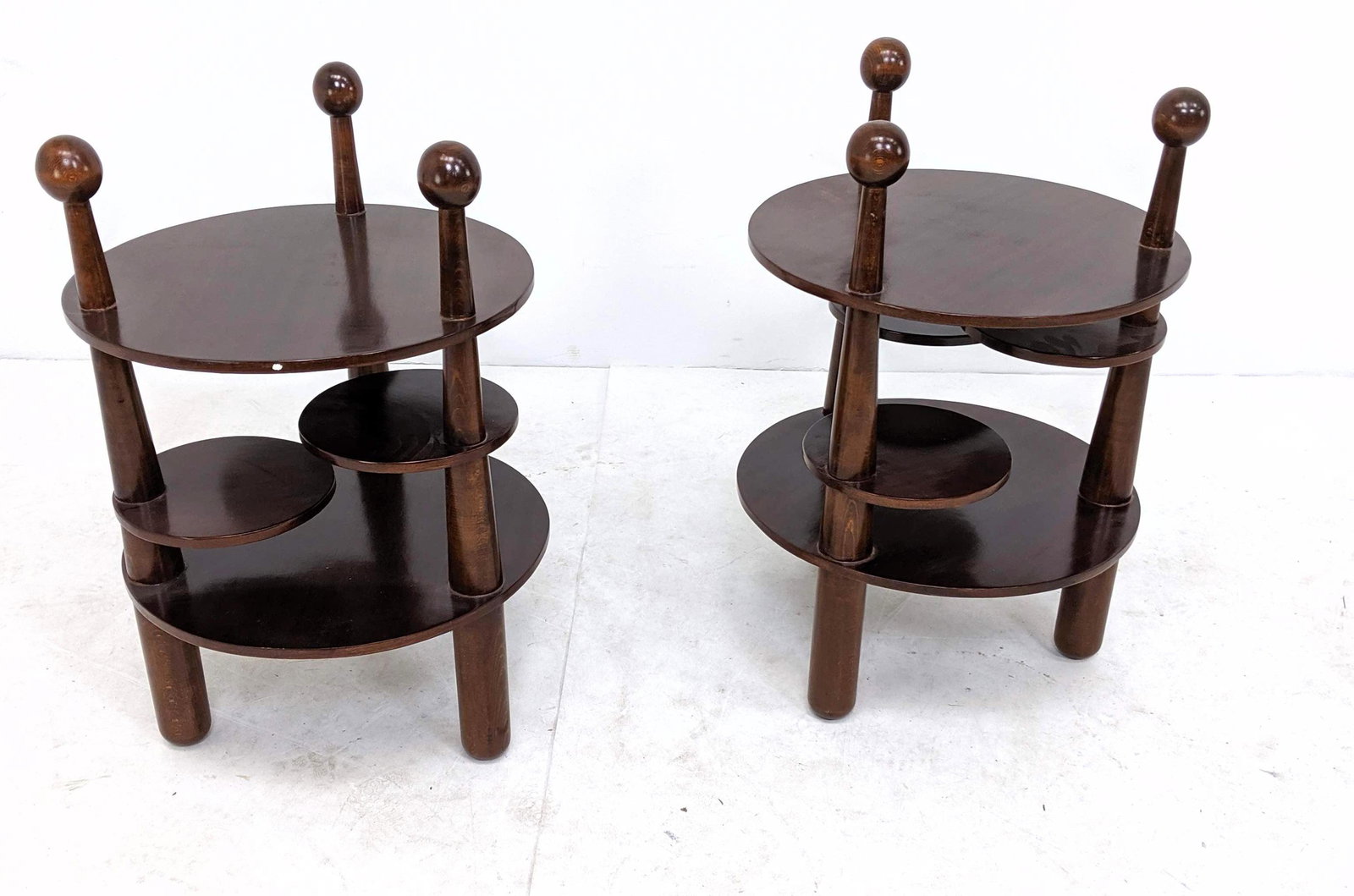 Pr Jean Prouve style Decorator Side Tables. Tapered thi (1 of 9)
