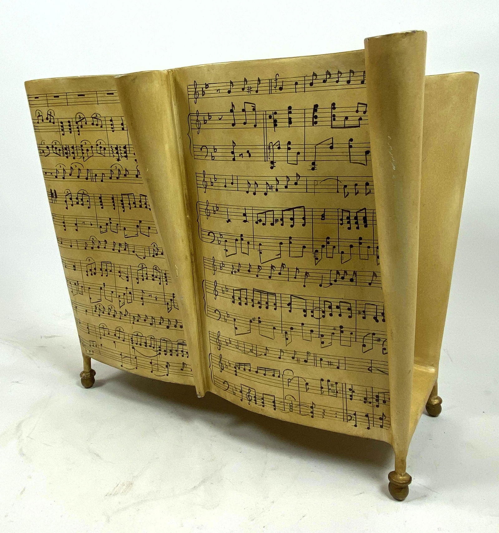 Painted Metal MAITLAND SMITH Magazine Stand. Musical Sc (1 of 10)