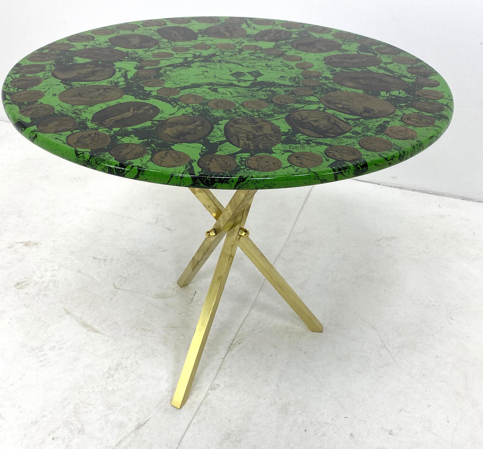 Contemporary Piero Fornasetti labeled Italian Side Tabl (1 of 14)