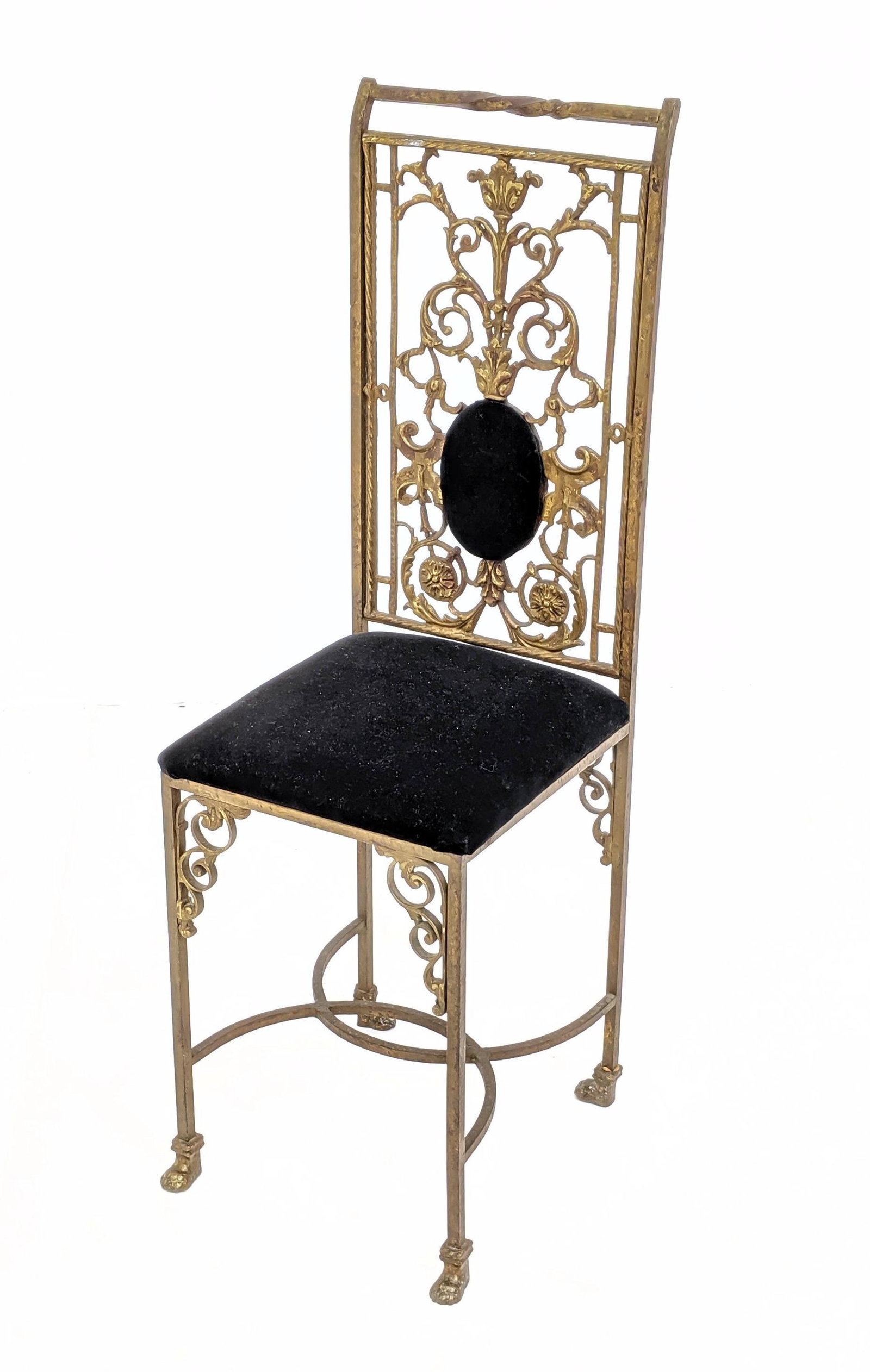 Italianate Modernist Brass  Chair. Oscar Bach style wit (1 of 8)