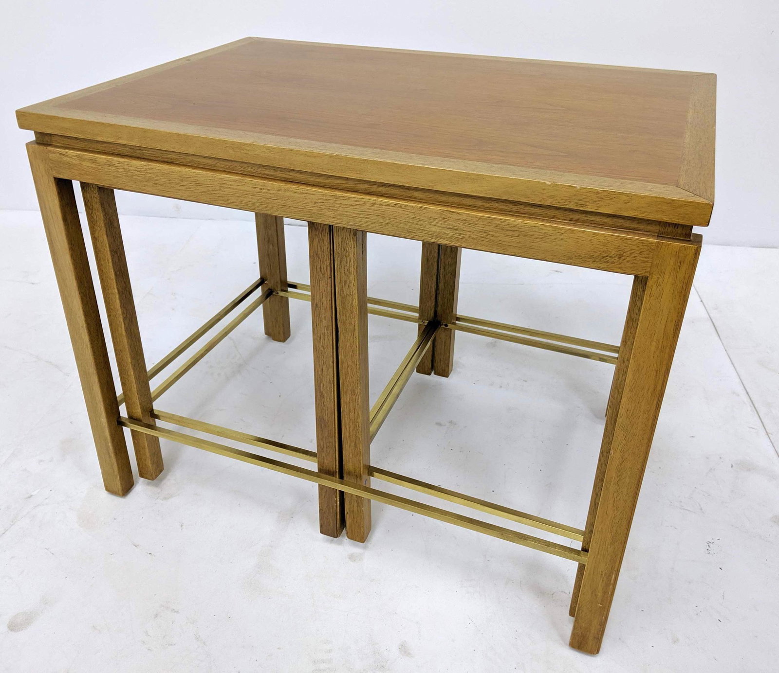 3pc DUNBAR American Modern Nesting tables. Banded table (1 of 13)