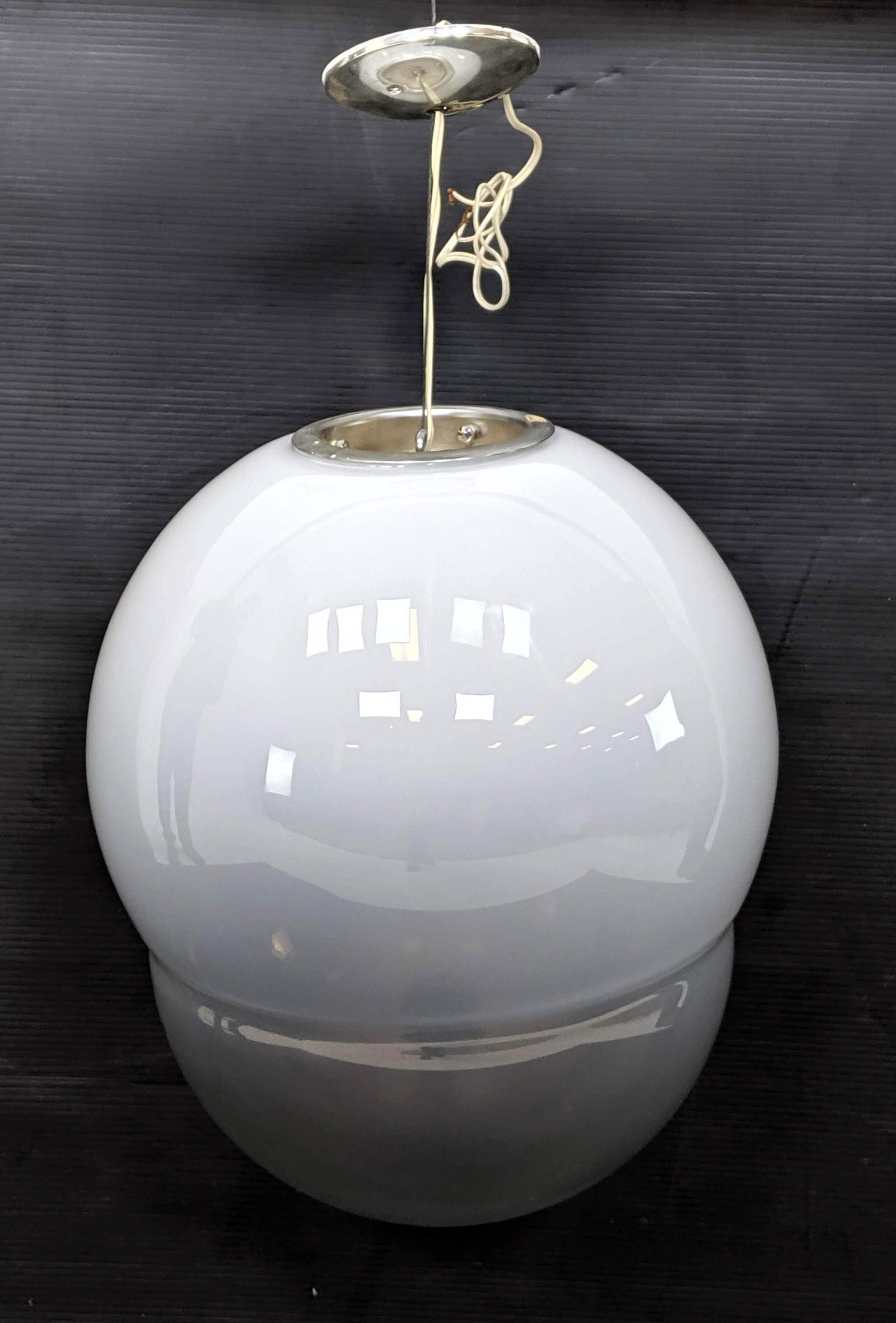 BARBINI Italian Art Glass Double Bubble Pendant Light C (1 of 9)