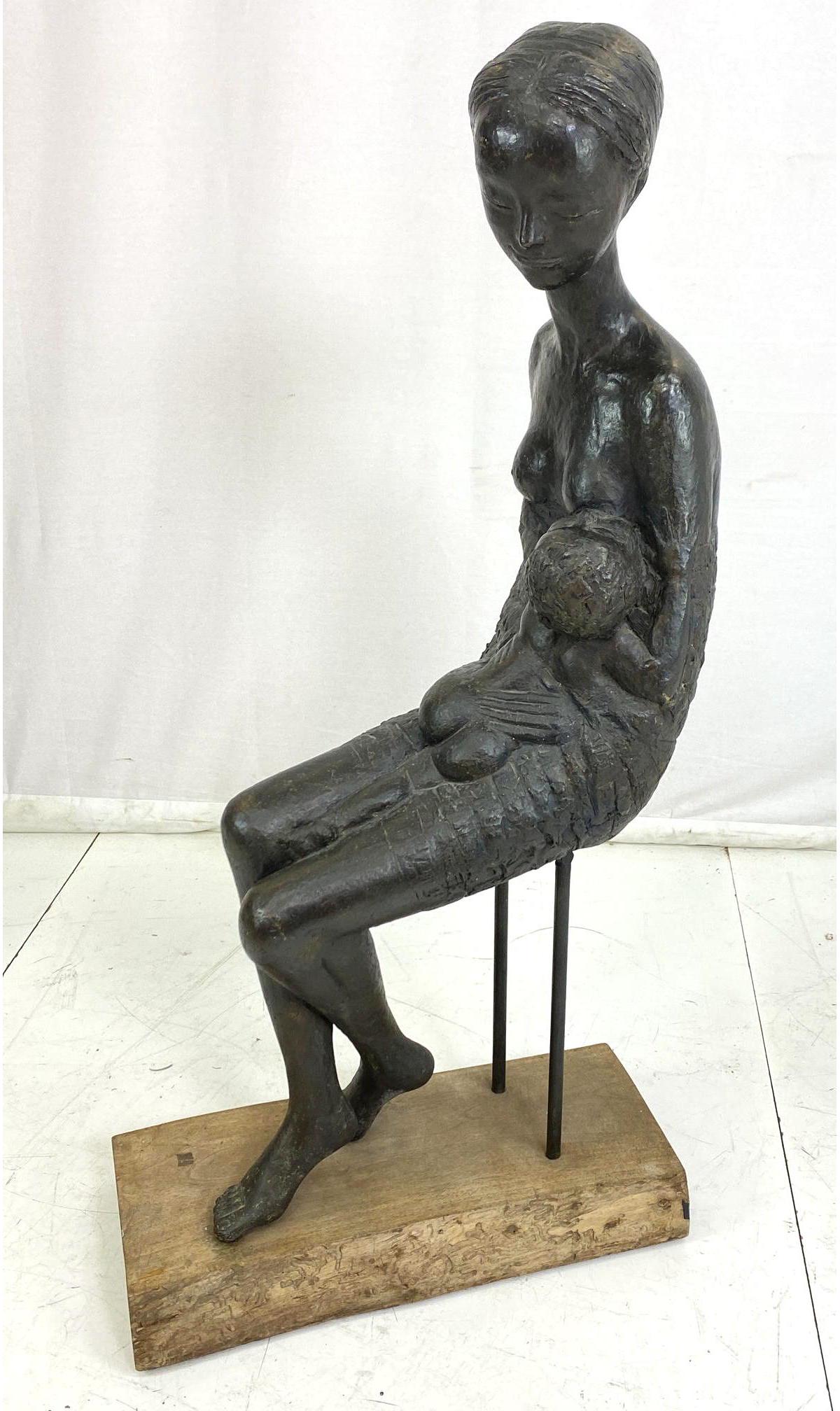 PINO CONTE Large Life Size Modernist Figural Sculpture. (1 of 14)