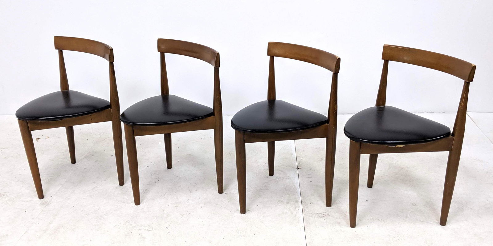 HOLABIRD American Modern Walnut Guitar Pick Chairs. 3 t (1 of 11)