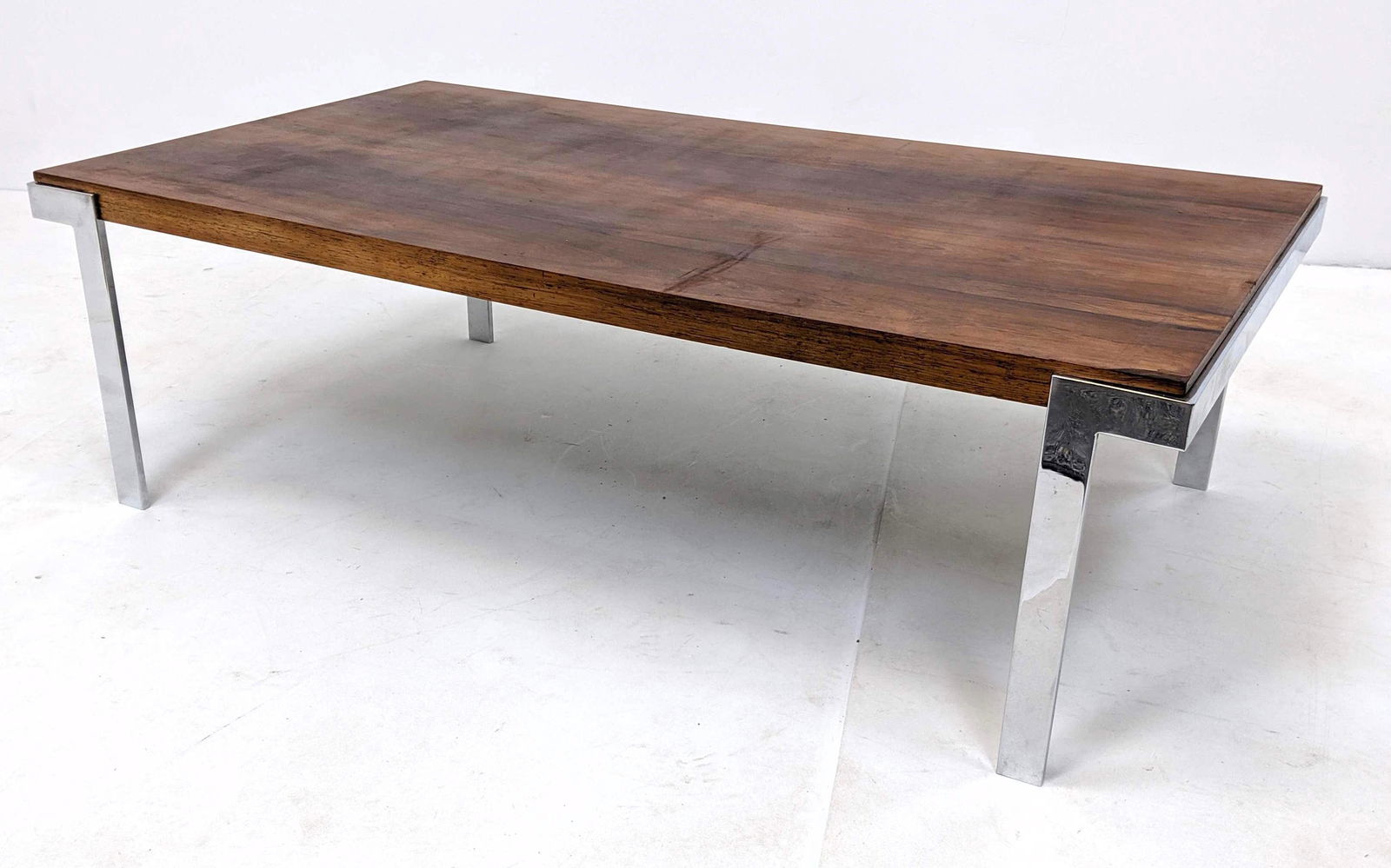 Modernist rosewood and chrome coffee cocktail table. Fl (1 of 8)