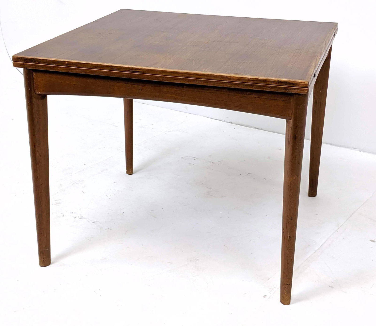 Danish Modern Teak Flip Top Dining Table. Square game t (1 of 11)