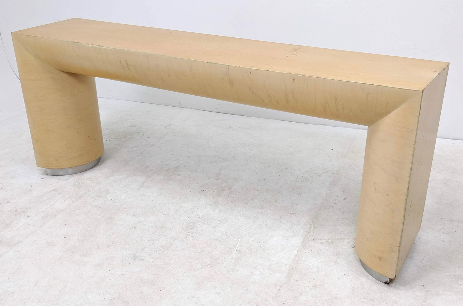 KARL SPRINGER Attributed Birch Decorator Console Hall T (1 of 14)