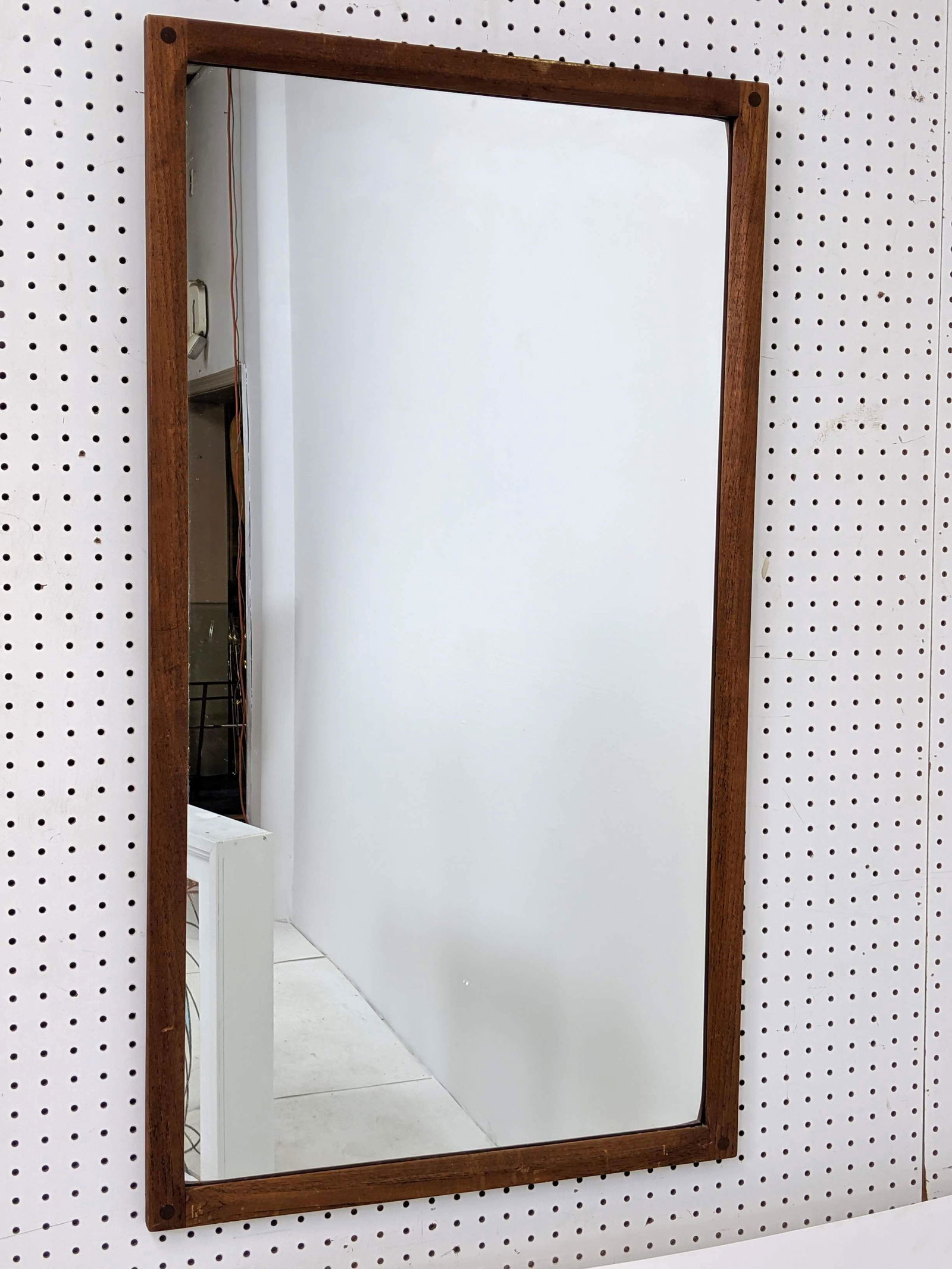 AKSEL KJERSGAARD Danish Modern Teak Rectangular Wall Mi (1 of 9)