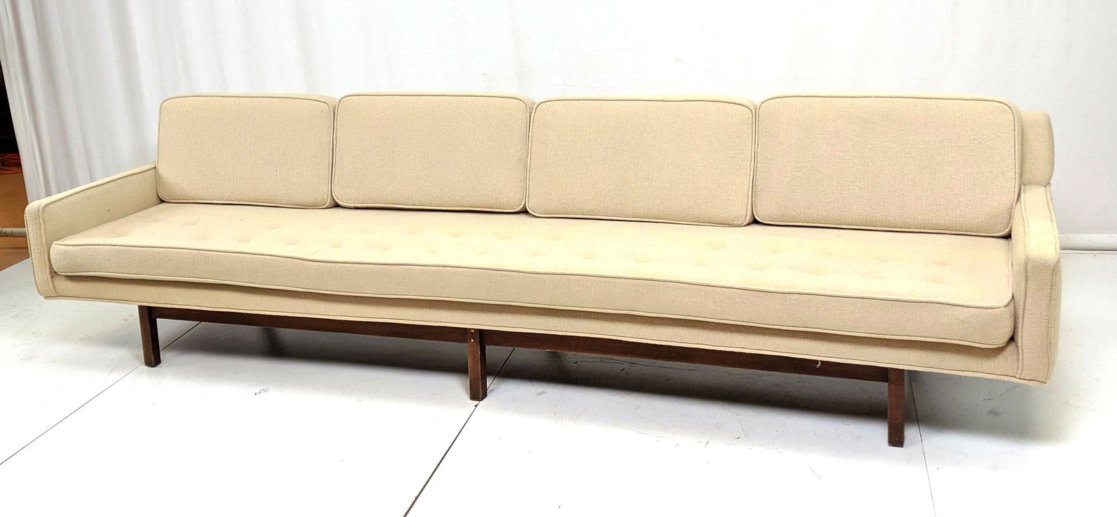 Dunbar Style Modernist Sofa Couch. Square Wood Legs. Ex (1 of 10)
