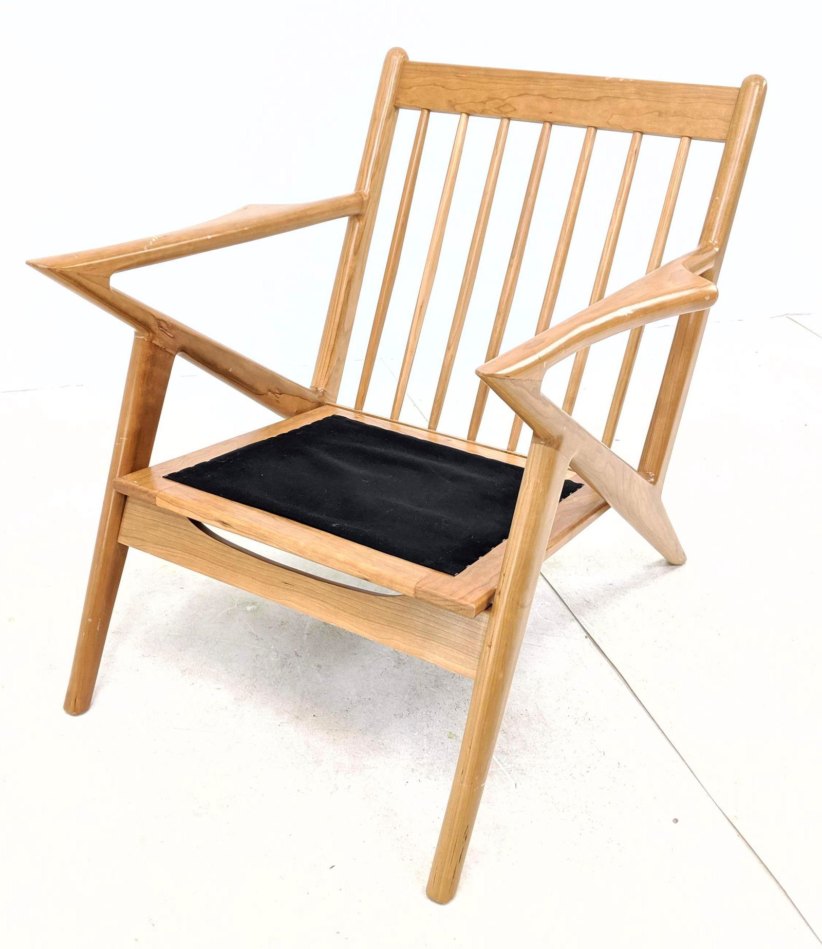 Contemporary Modern Spindle Back Lounge Chair Frame. Pa (1 of 12)