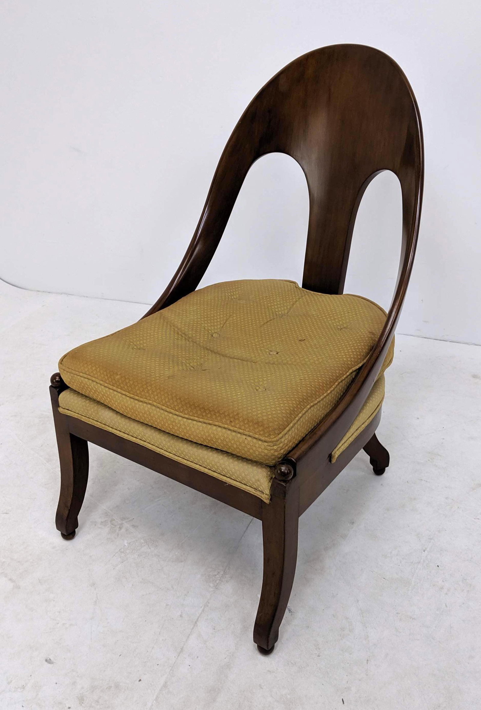 Michael Taylor Baker Curved Back Side Chair. Klismos (1 of 8)