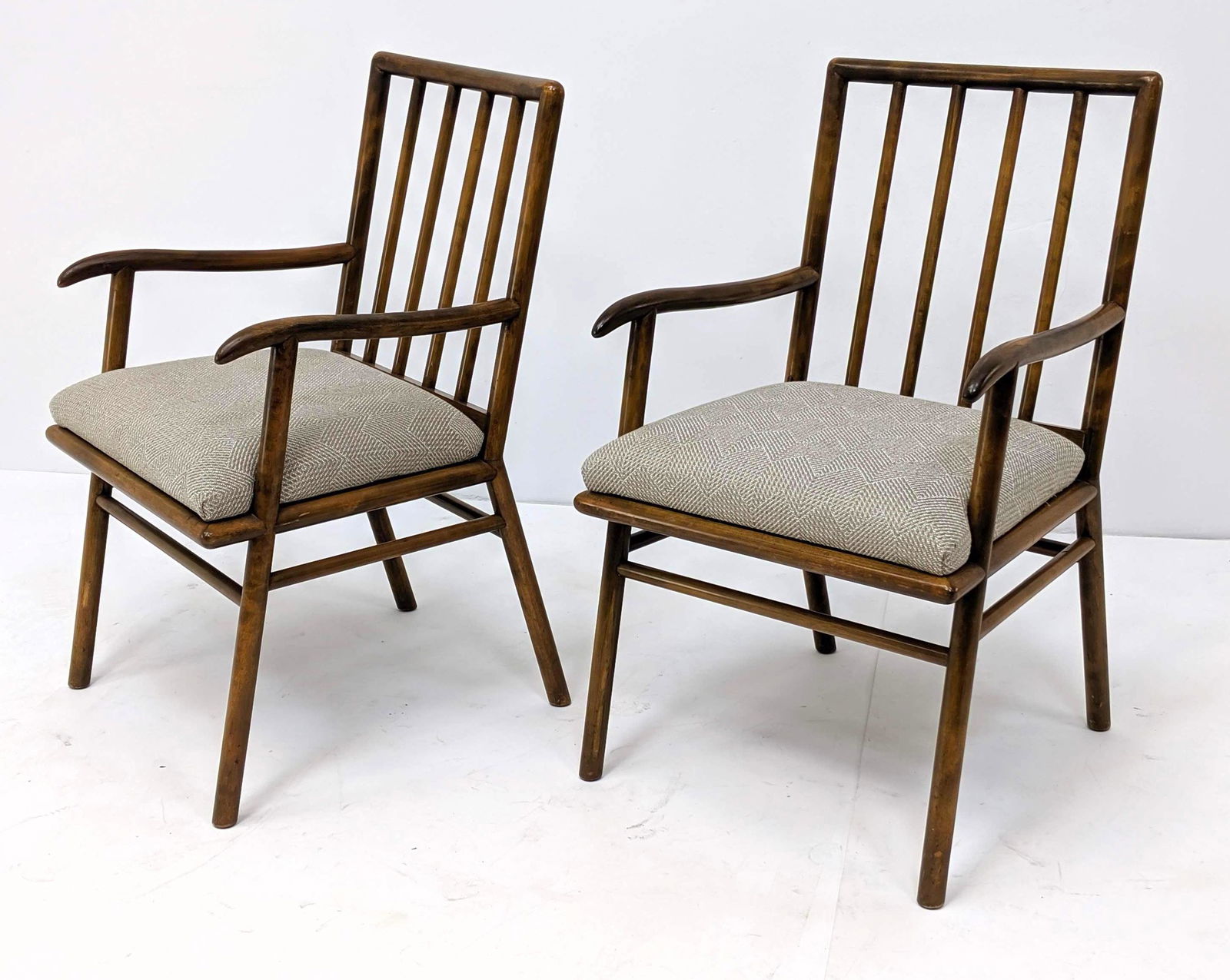 Pr T.H. ROBSJOHN GIBBINGS  for WIDDICOMB Arm Chairs. (1 of 8)