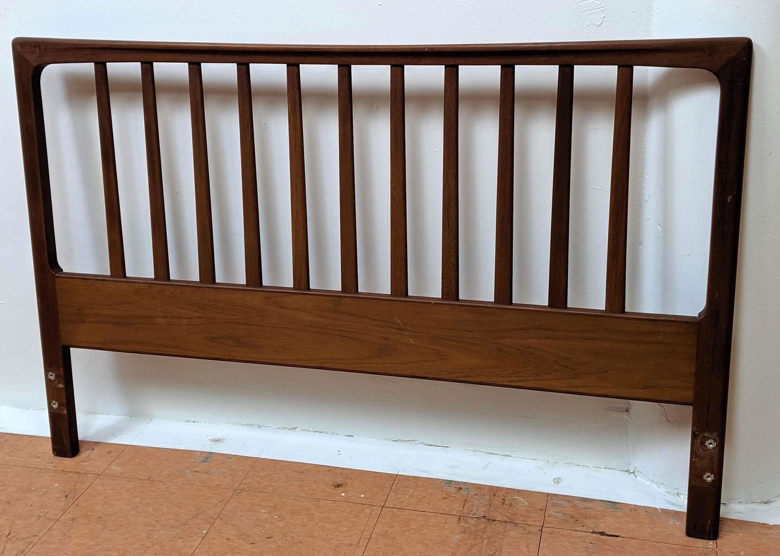 FOLKE OHLSSON Danish Modern Teak Spindle Headboard. Ful (1 of 7)