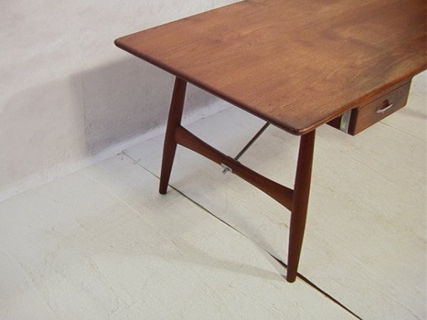 HANS WEGNER Teak Desk JOHANNES HANSEN branded. Mo - 2