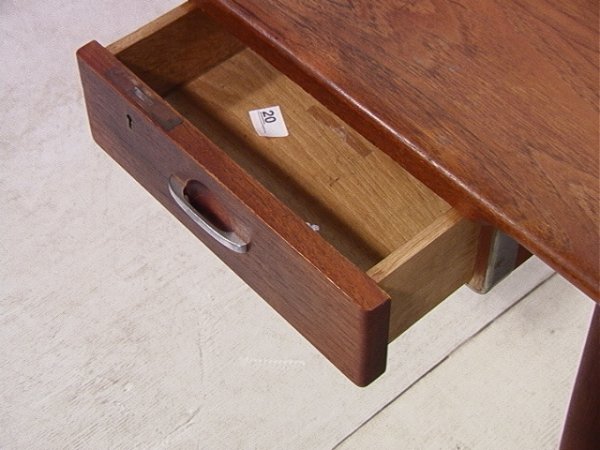 HANS WEGNER Teak Desk JOHANNES HANSEN branded. Mo - 5