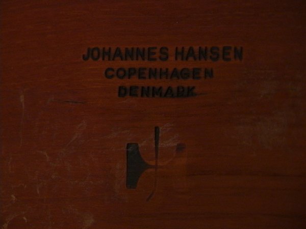 HANS WEGNER Teak Desk JOHANNES HANSEN branded. Mo - 6